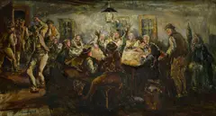 Ladislav Čemický, Páračky, 1955, Olej na plátne