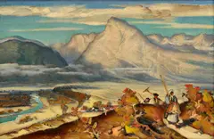 Martin Benka, Na pole (Liptov), 1930 - 32, Olej na plátne