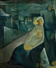František Foltýn, Rodina (Na periférii), 1924, Olej na plátne