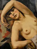 François Zdenek Eberl, Ležiaci akt, Okolo 1920, Olej na plátne