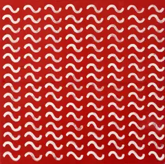 Július Koller, Oscilačná kultúrna situácia II., 1990, Latex na textile