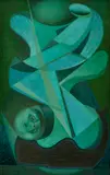 Serge Charchoune, Gondola, 1953, Olej na plátne