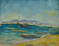 Pavol Potoček, Siut Chiol, 1962, Olej na kartóne
