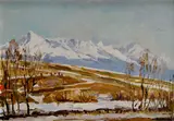 Július Ludwig Balogh, Pod Tatrami, 1980, Olej na kartóne