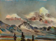 Martin Benka, Štrba – Tatry, 1964, Pastel na kartóne