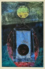 Július Szabó, Chodec, Okolo 1960, Monotypia na papieri