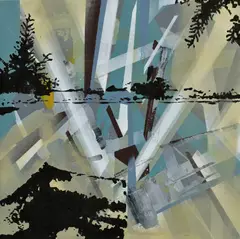 Peter Cvik, Tales of inexpresible nr. 4., 2014, Akryl na plátne