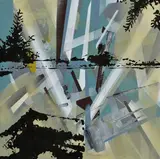 Peter Cvik, Tales of inexpresible nr. 4., 2014, Akryl na plátne
