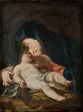 Antonio - v štýle Balestra, Madona s dieťaťom, Okolo 1750, Olej na plátne