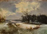 Ludwig Richter, Zberači raždia, Okolo 1880, Olej na plátne
