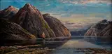 Bader, Železné vráta na Dunaji I., Okolo 1920, Olej na dreve