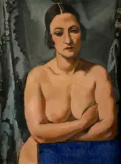 François Zdenek Eberl, Akt ženy, Okolo 1920, Olej na plátne