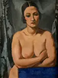 François Zdenek Eberl, Akt ženy, Okolo 1920, Olej na plátne