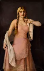 Rudolf Vojtěch Špillar, Portrét mladej tanečnice, 1931, Olej na plátne.
