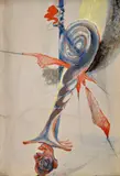 Stanislav Balko, Žonglér, 1989, Olej na kartóne