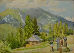 Viktor Krupec, Ždiar, 1951, Akvarel na papieri