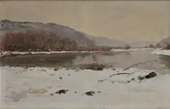 Alexander Szabó, Prielom pri Žarnovici, 1954, Olej na plátne