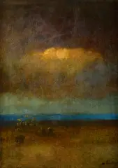 Ladislav Mednyánszky, Pred búrkou, Okolo 1890, Olej na plátne