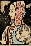 Ľudovít Fulla, Ždiaranka, 1947, Farebný drevorez na papieri