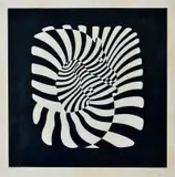 Viktor Vasarely, Zebry, Neskoršia edícia., Serigrafia na papieri 12/50
