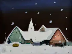 Vladimír Kompánek, Vianoce, 1997, Olej na plátne