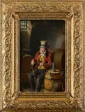 Hermann Armin Kern, Mladé víno, Okolo 1870, Olej na dreve