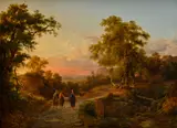 Karol Markó the Elder, Ježiš a emauzskí učeníci, Po 1850, Olej na plátne