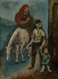 Ján Želibský, Utečenci (Španielska vojna), 1937, Olej na plátne