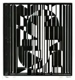 Viktor Vasarely, Op-artový objekt, Okolo 1970, Objekt - plexisklo, grafická serigrafická tlač (19/20)