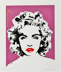 Bambi, Madonna (purple), 2013, Farebná serigrafia na papieri, AP 3/10