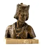 Vojtech Matušinec, Pribina, Okolo 1970, Bronz, travertínový podstavec