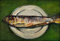 Makrela by František Studený, 1953, Olej na sololite, sold Mar 2014