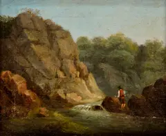 Karol Markó the Elder, Rybár, Pred 1836, Olej na plátne