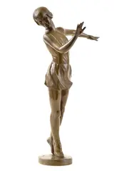 Tanečnica by Alojz Rigele, Okolo 1910 - 20, Bronz, sold Mar 2014
