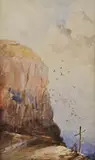 Ladislav Mednyánszky, Kríž pod bralom (z južného Anglicka)