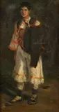 Jaroslav Augusta, Mládenec z Detvy, Okolo 1900, Olej na plátne