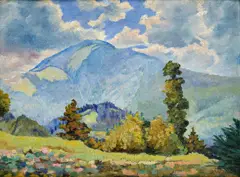 Josef Dobeš, Leto v horách, 1920, Olej na kartóne