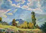 Josef Dobeš, Leto v horách, 1920, Olej na kartóne