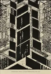 František Kupka, Z cyklu Quatre Histoires de blanc et noir (drevoryt č. 252), 1926, Drevoryt ma papieri. Nečíslované