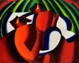 V poli by Milan Laluha, 1966, Olej na plátne, sold Mar 2014