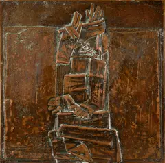 Sila osudu II. by Jozef Jankovič, 1975, Kovová zliatina, patinované, sold Mar 2014