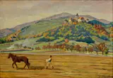 Štefan Polkoráb, Pod Smolenickým hradom, Okolo 1940, Olej na plátne