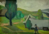 Matilda Čechová, Samota, 1982, Olej na kartóne