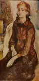 Portrét dcéry by Vincent Hložník, 1945, Olej na kartóne, sold Dec 2013