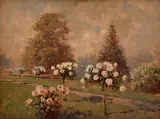 Ferenc Olgyay, V parku, Okolo 1935, Olej na plátne
