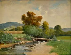 Letná krajina by Gyula Zorkóczy, Okolo 1920, Olej na plátne, sold Dec 2013