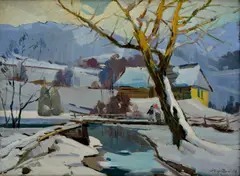 Adalbert A. Marton, Zima, 1941, Olej na plátne