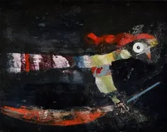 Ever Púček, Striga, 1978, Nitrolak na kartóne