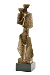 Anton Čutek, Matka s dieťaťom, 1972, Bronz, žulový podstavec