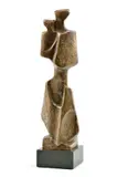 Anton Čutek, Matka s dieťaťom, 1972, Bronz, žulový podstavec
